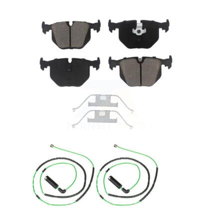 Rear Ceramic Brake Pads Wear Sensor Kit For 2006-2008 BMW Z4 M Roadster Coupe with 3.2L KCW-100903