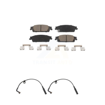 Rear Ceramic Brake Pad Wear Sensor Kit For Chevrolet Silverado 1500 LD GMC Sierra Limited KCW-100909