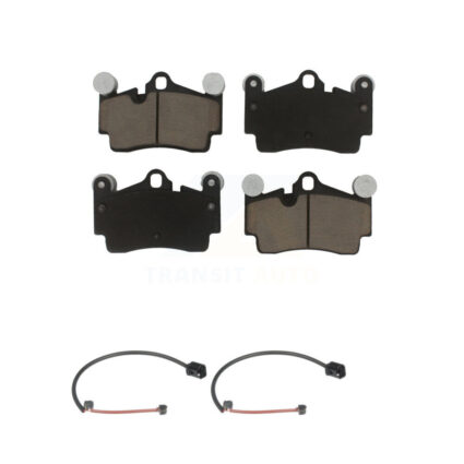 Rear Ceramic Disc Brake Pad And Wear Sensor Kit For 2005-2006 Porsche Cayenne S with 4.5L KCW-100925