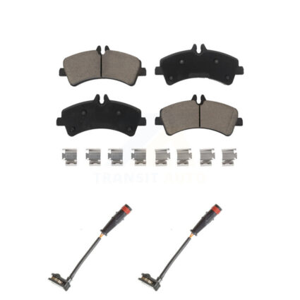 Rear Ceramic Disc Brake Pads And Wear Sensors Kit For Sprinter 3500 Mercedes-Benz Dodge KCW-100937