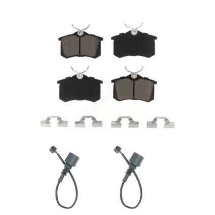 Rear Ceramic Disc Brake Pads And Wear Sensors Kit For 2003-2006 Audi TT 1.8L KCW-100966