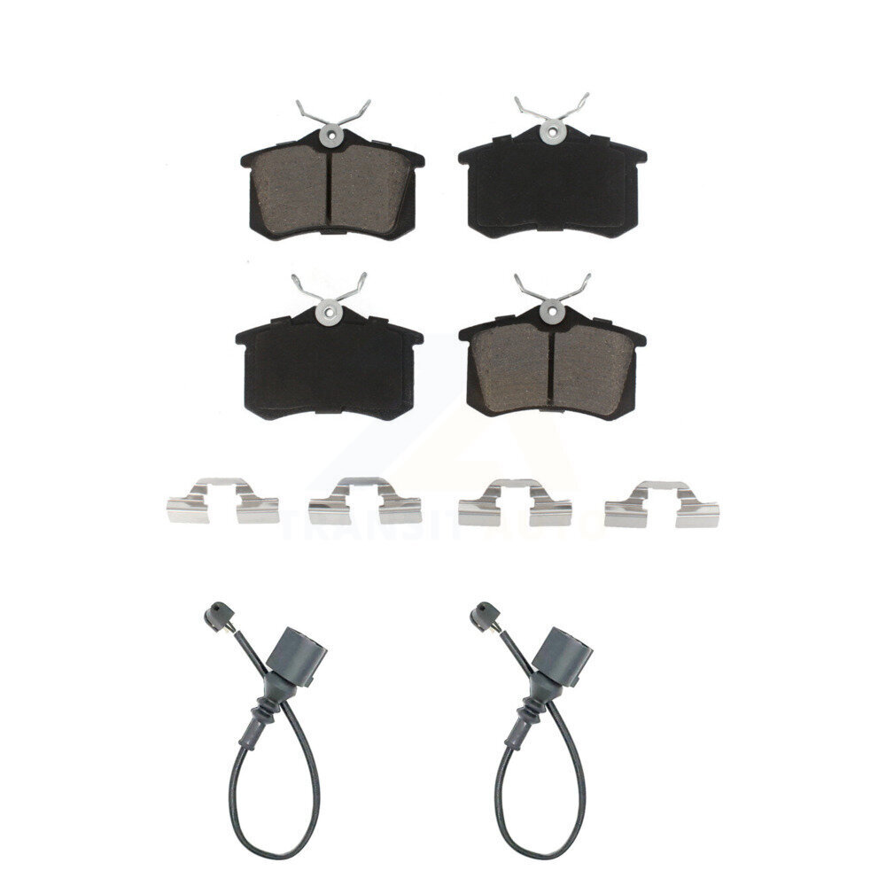 Rear Ceramic Disc Brake Pads And Wear Sensors Kit For 2003-2006 Audi TT 1.8L KCW-100966