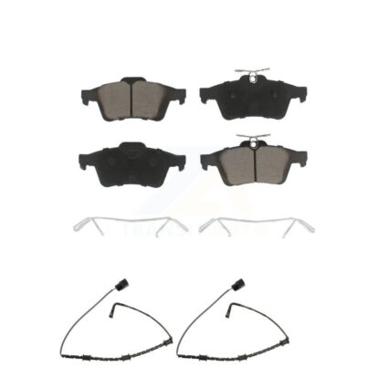 Rear Ceramic Disc Brake Pads And Wear Sensors Kit For Jaguar XJ From VIN #V90866 KCW-100980