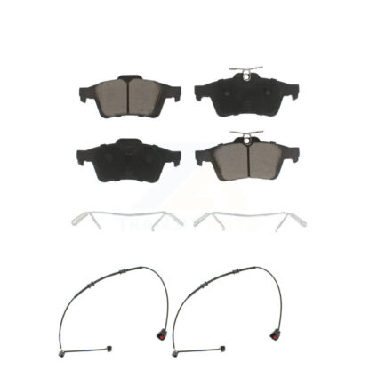 Rear Ceramic Disc Brake Pads Wear Sensor Kit For Jaguar XK XKR 4.2L with rear brakes KCW-100984