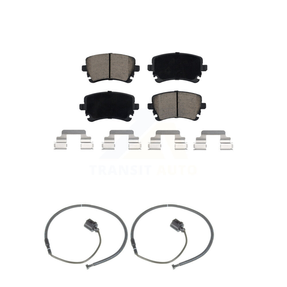 Rear Ceramic Disc Brake Pads And Wear Sensors Kit For Volkswagen Phaeton Audi S6 KCW-100999