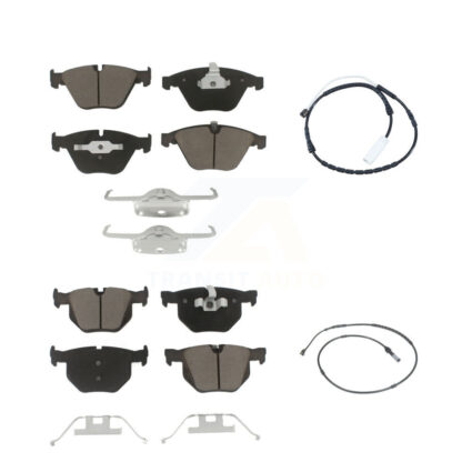 Front Rear Ceramic Disc Brake Pads And Wear Sensors Kit For BMW 335i xDrive KCW-101009