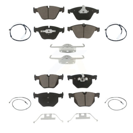Front Rear Ceramic Disc Brake Pads And Wear Sensors Kit For BMW 335i xDrive KCW-101021