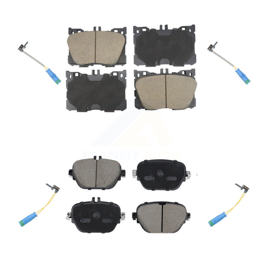 Front Rear Ceramic Brake Pad And Wear Sensor Kit For 2019-2020 Mercedes-Benz E53 AMG 3.0L KCW-101076