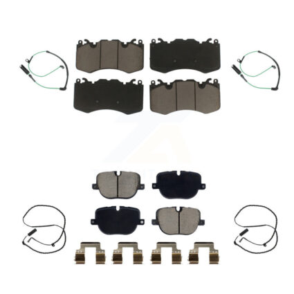 Front Rear Ceramic Disc Brake Pads And Wear Sensors Kit For Land Rover Range KCW-101082