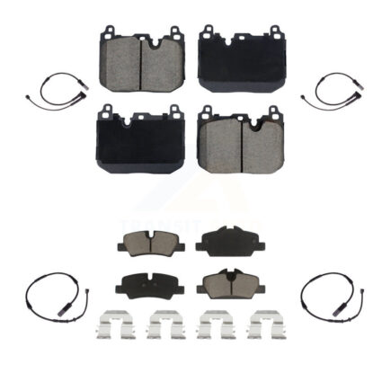 Front Rear Ceramic Disc Brake Pads And Wear Sensors Kit For Mini Cooper KCW-101084