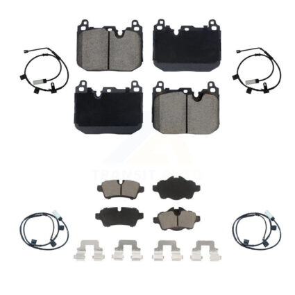 Front Rear Ceramic Disc Brake Pads And Wear Sensors Kit For Mini Cooper KCW-101085