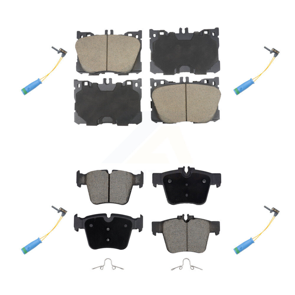 Front Rear Ceramic Brake Pads Wear Sensor Kit For Mercedes-Benz GLC300 C43 AMG GLC43 C450 KCW-101086