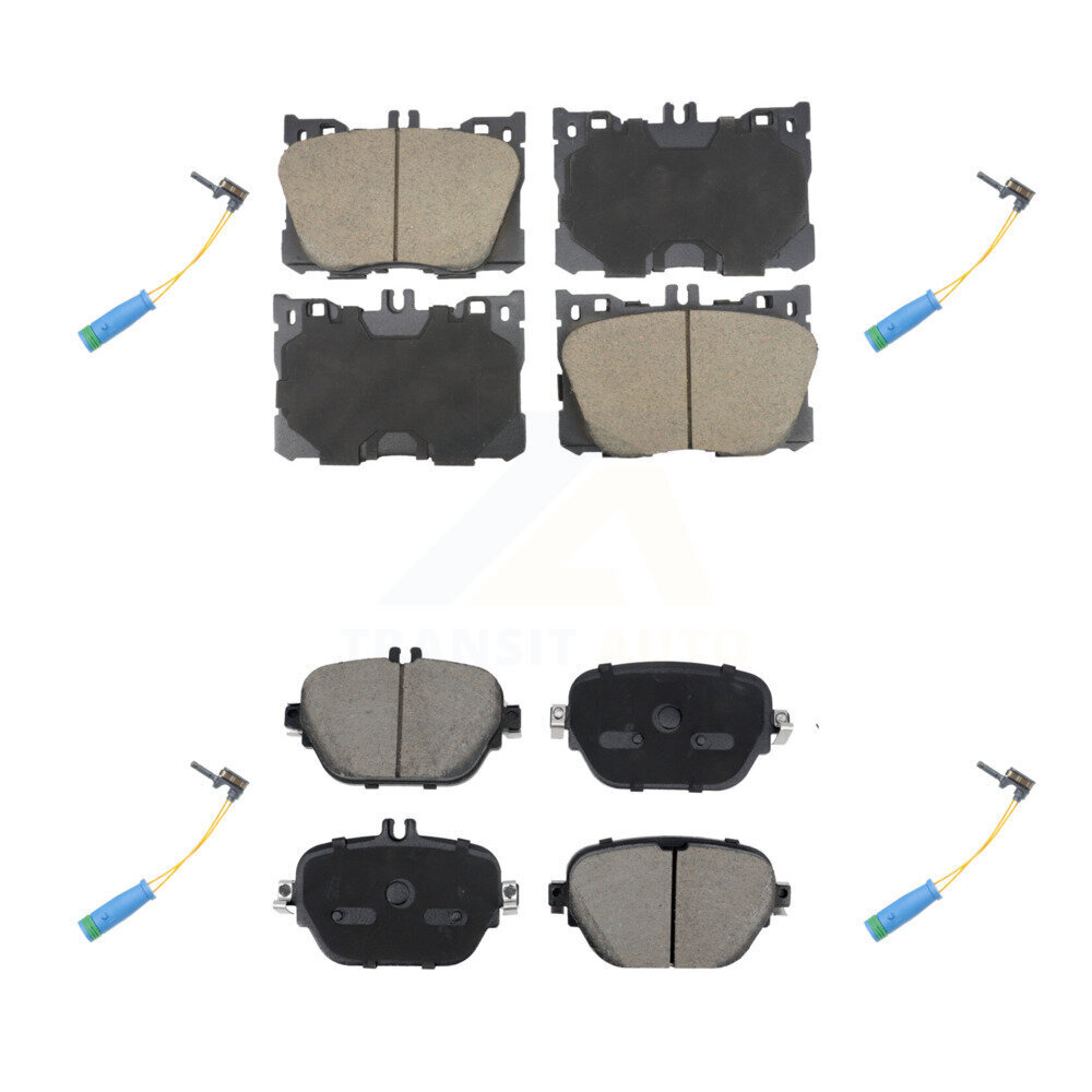 Front Rear Ceramic Brake Pad & Wear Sensor Kit For Mercedes-Benz E400 E450 E43 AMG CLS450 KCW-101087