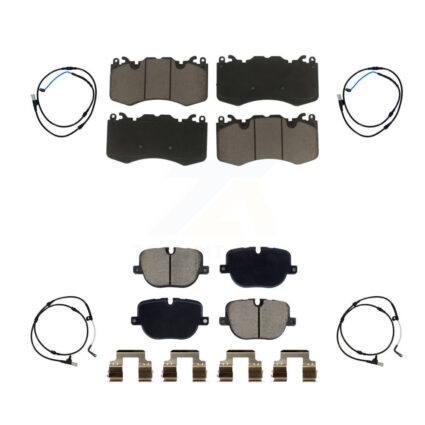 Front Rear Ceramic Brake Pads Wear Sensor Kit For Land Rover Range Sport with 380mm Rotor KCW-101091