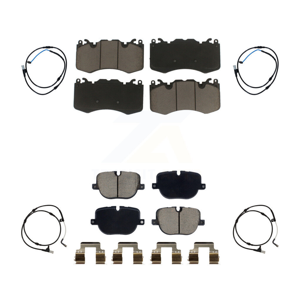 Front Rear Ceramic Brake Pads Wear Sensor Kit For Land Rover Range Sport with 380mm Rotor KCW-101091