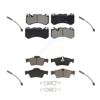 Front Rear Ceramic Brake Pads & Wear Sensor Kit For 2010-2011 Mercedes-Benz SL65 AMG 6.0L KCW-101096