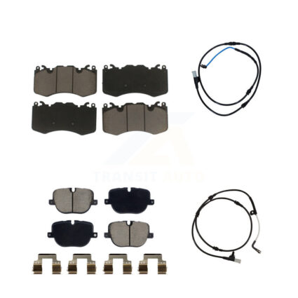 Front Rear Ceramic Brake Pads Wear Sensor Kit For Land Rover Range Sport with 380mm Rotor KCW-101115