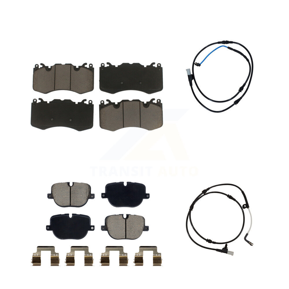 Front Rear Ceramic Brake Pads Wear Sensor Kit For Land Rover Range Sport with 380mm Rotor KCW-101115