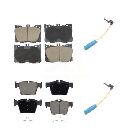 Front Rear Ceramic Brake Pads Wear Sensor Kit For Mercedes-Benz GLC300 C43 AMG GLC43 C450 KCW-101121