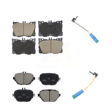 Front Rear Ceramic Brake Pad And Wear Sensor Kit For 2019-2020 Mercedes-Benz E53 AMG 3.0L KCW-101125