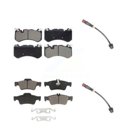 Front Rear Ceramic Brake Pads & Wear Sensor Kit For 2010-2011 Mercedes-Benz SL65 AMG 6.0L KCW-101127