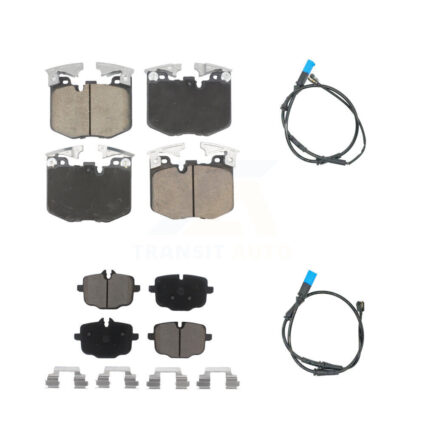 Front Rear Ceramic Disc Brake Pads And Wear Sensors Kit For BMW X3 KCW-101129