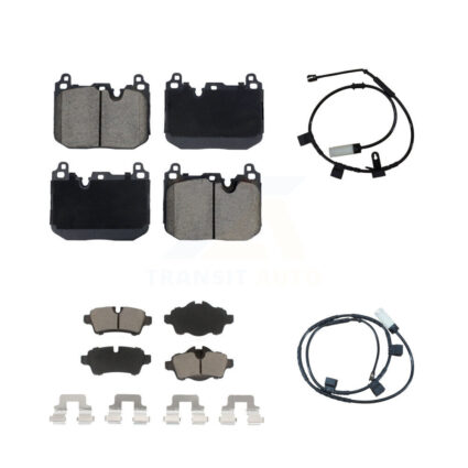 Front Rear Ceramic Disc Brake Pads And Wear Sensors Kit For Mini Cooper KCW-101131