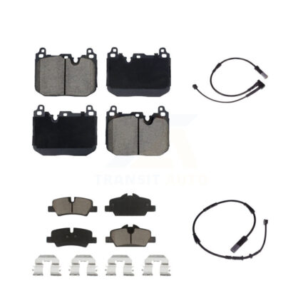 Front Rear Ceramic Disc Brake Pads And Wear Sensors Kit For Mini Cooper KCW-101132
