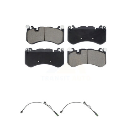 Front Ceramic Brake Pads & Wear Sensor Pair Kit For 2013-2014 Mercedes-Benz SL63 AMG SL65 KCW-101163