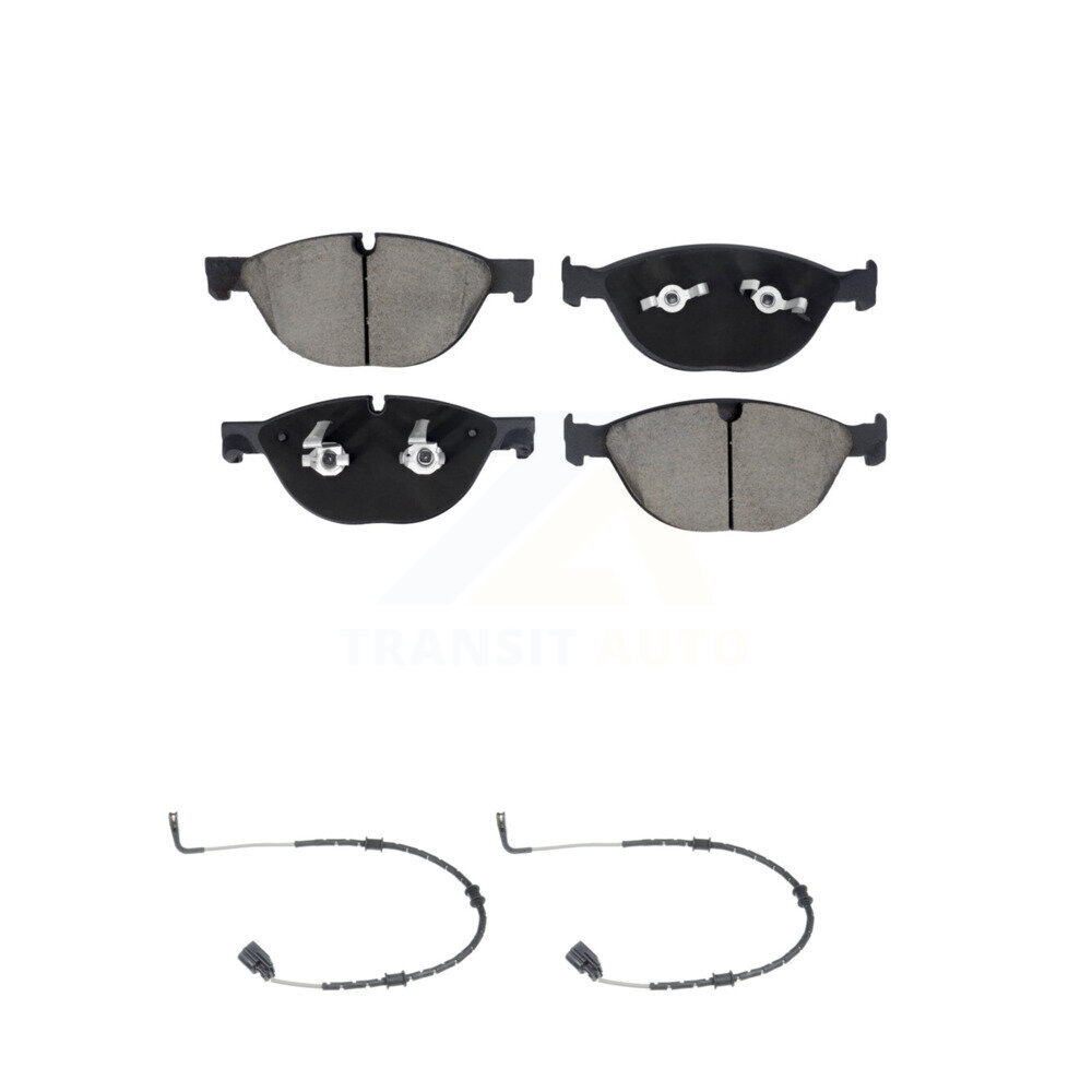 Front Ceramic Brake Pad & Wear Sensor Pair Kit For Jaguar XF XJ XKR XFR F-Type XJR XJR575 KCW-101168