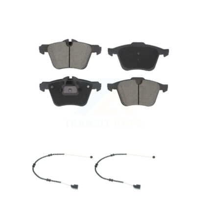 Front Ceramic Disc Brake Pads And Wear Sensor Pairs Kit For Jaguar XJ F-Type XK KCW-101171