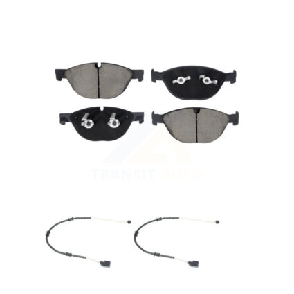 Front Ceramic Disc Brake Pads And Wear Sensor Pairs Kit For Jaguar XJ F-Type KCW-101172