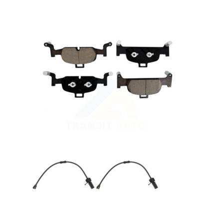 Front Ceramic Brake Pads Wear Sensor Pair Kit For 20 Audi Q5 2.0L Without Brembo Calipers KCW-101182
