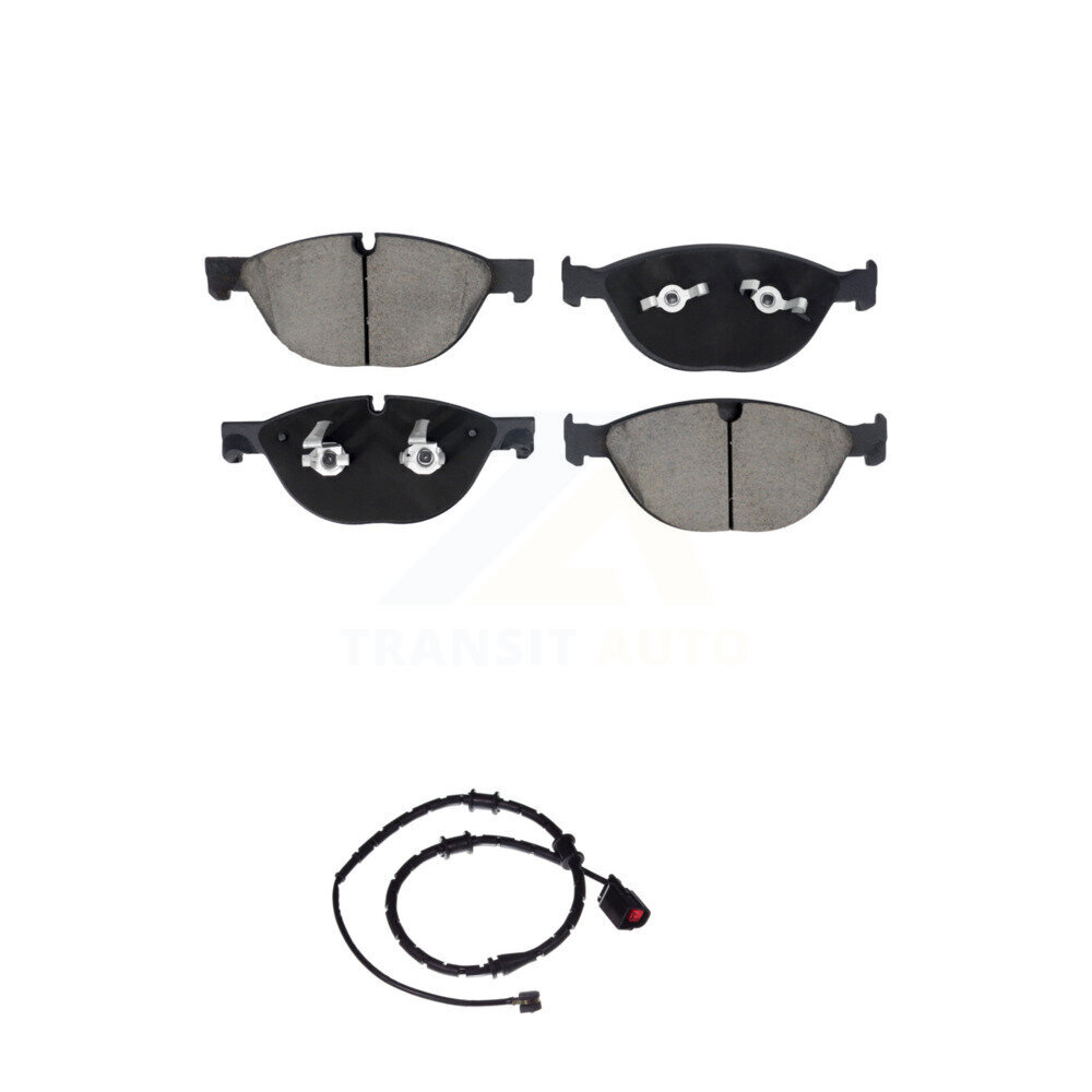 Front Ceramic Brake Pad Wear Sensor Kit For 2019 Jaguar XJ AWD with 5.0L Disc rear brakes KCW-101212