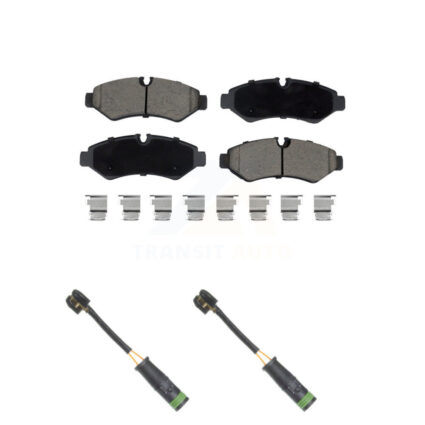 Rear Ceramic Disc Brake Pads Wear Sensor Kit For Mercedes-Benz Sprinter 4500 Freightliner KCW-101240