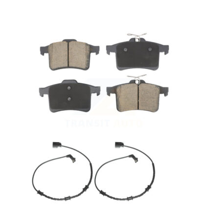 Rear Ceramic Disc Brake Pads And Wear Sensors Kit For Jaguar XF XJ XFR XKR XFR-S XJR KCW-101246