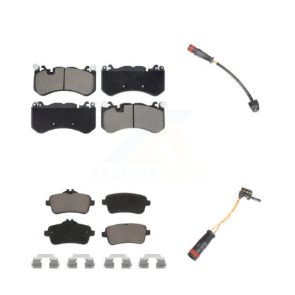 Front Rear Ceramic Brake Pads & Wear Sensor Kit For 2014-2015 Mercedes-Benz GL63 AMG 5.5L KCW-101278