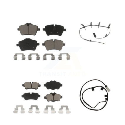 Front Rear Ceramic Disc Brake Pads And Wear Sensors Kit For Mini Cooper KCW-101299