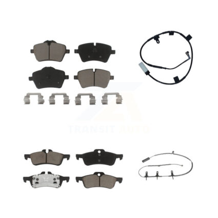 Front Rear Ceramic Disc Brake Pads And Wear Sensors Kit For Mini Cooper KCW-101302