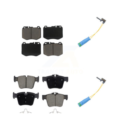 Front Rear Ceramic Disc Brake Pads And Wear Sensors Kit For Mercedes-Benz GLC300 KCW-101303