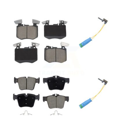 Front Rear Ceramic Disc Brake Pads And Wear Sensors Kit For Mercedes-Benz GLC300 KCW-101304
