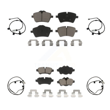 Front Rear Ceramic Disc Brake Pads And Wear Sensors Kit For Mini Cooper KCW-101309
