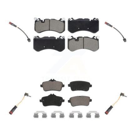 Front Rear Ceramic Brake Pads & Wear Sensor Kit For 2014-2015 Mercedes-Benz GL63 AMG 5.5L KCW-101318