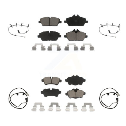Front Rear Ceramic Disc Brake Pads And Wear Sensors Kit For Mini Cooper KCW-101319