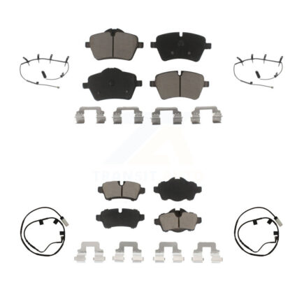 Front Rear Ceramic Disc Brake Pads And Wear Sensors Kit For Mini Cooper KCW-101321