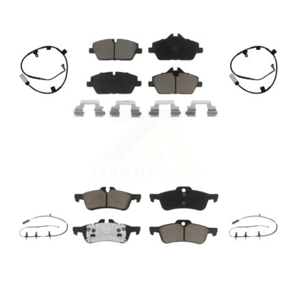 Front Rear Ceramic Disc Brake Pads And Wear Sensors Kit For Mini Cooper KCW-101322