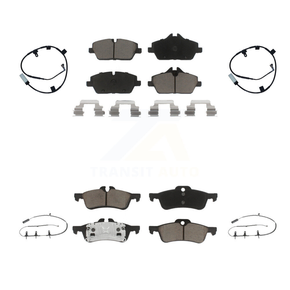 Front Rear Ceramic Disc Brake Pads And Wear Sensors Kit For Mini Cooper KCW-101322