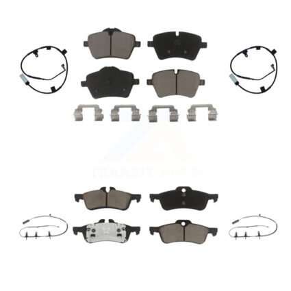 Front Rear Ceramic Disc Brake Pads And Wear Sensors Kit For Mini Cooper KCW-101324
