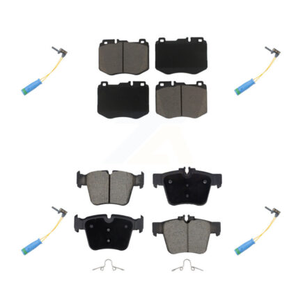 Front Rear Ceramic Disc Brake Pads And Wear Sensors Kit For Mercedes-Benz GLC300 KCW-101333