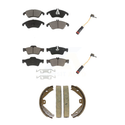 Front Rear Ceramic Brake Pad And Wear Sensor Kit (5Pc) For Mercedes-Benz E350 E250 CLS400 KCW-101349